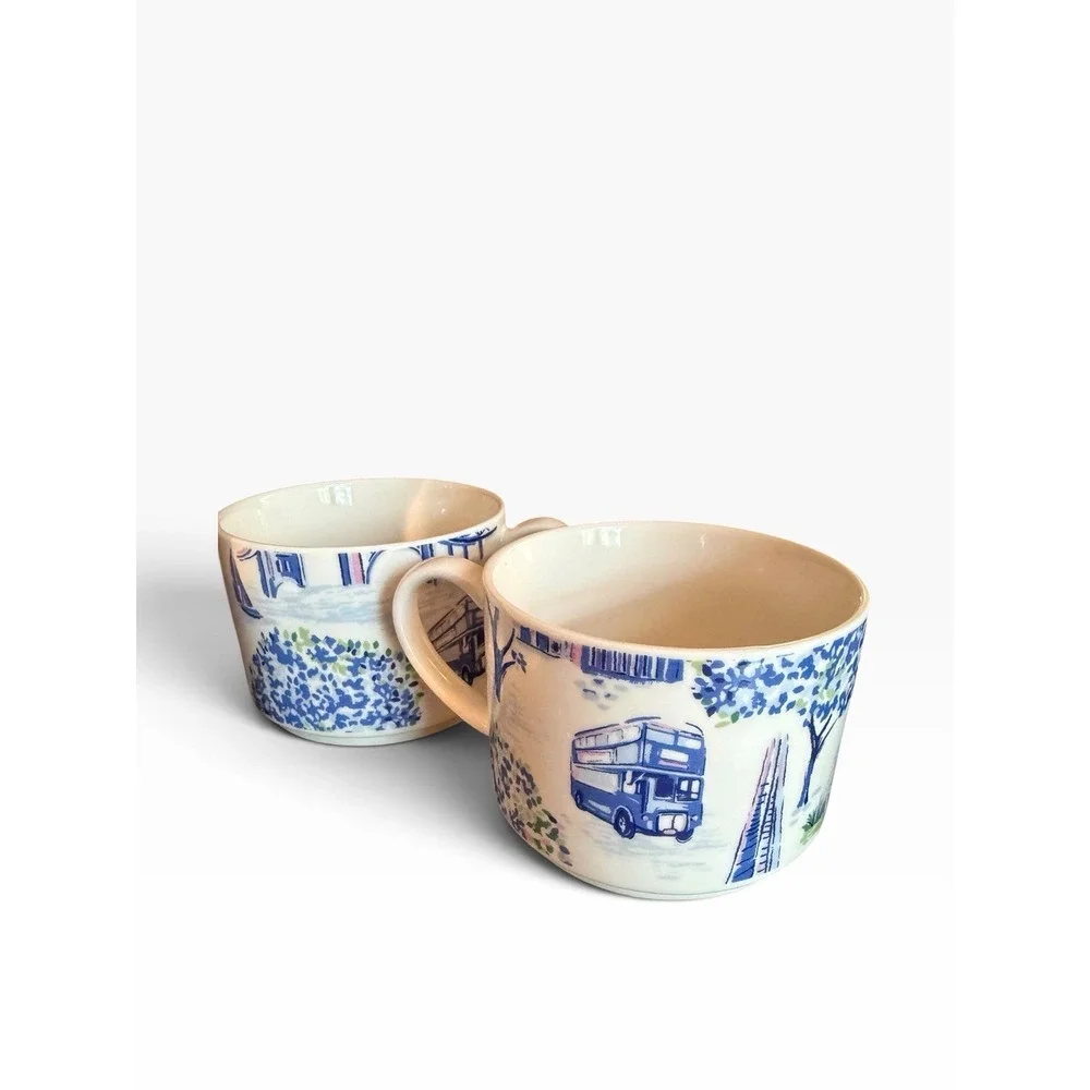 Cath Kidson London Teapot And 2 Mugs